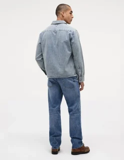 Liam Relaxed Straight Leg Rigid Denim Jeans
