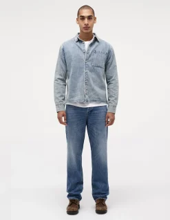 Liam Relaxed Straight Leg Rigid Denim Jeans