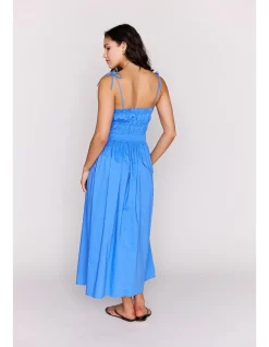 LIANA TIE DETAIL MIDI DRESS