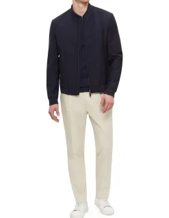 Light Project Pleated Gabardine Cotton Stretch Trouser