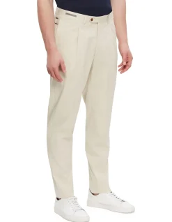 Light Project Pleated Gabardine Cotton Stretch Trouser
