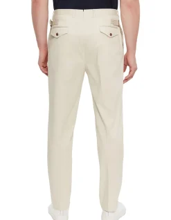 Light Project Pleated Gabardine Cotton Stretch Trouser