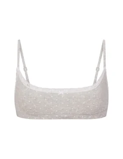 LIGHTWEIGHT COTTON POINTELLE SCOOP BRALETTE