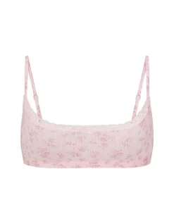 LIGHTWEIGHT COTTON POINTELLE SCOOP BRALETTE