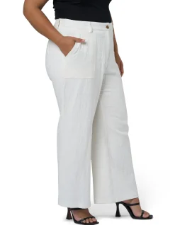Lila Linen High Waist Wide Leg Pant