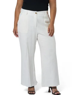 Lila Linen High Waist Wide Leg Pant