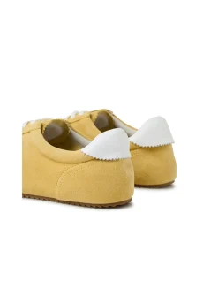 Liloa Lemon Suede Lace Up Sneakers