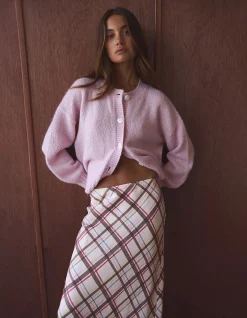 LILY FLUFFY KNIT LONG SLEEVE CARDIGAN