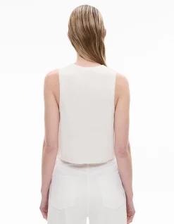 Linen Crew Knit Tank
