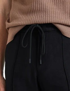 Linen Blend Drawstring Pants