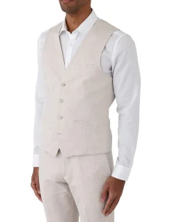 Linen Cotton Slim Vest