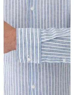 Linen Cotton Stripe Shirt