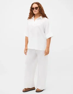 LINEN EASY WIDE LEG PANT