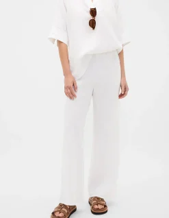 LINEN EASY WIDE LEG PANT