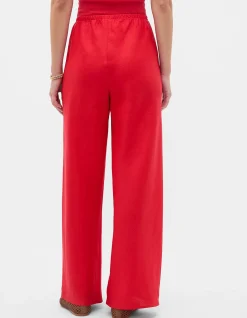 LINEN EASY WIDE LEG PANT