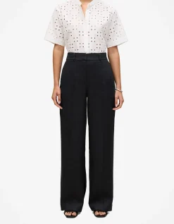 Linen Pintucked Pant