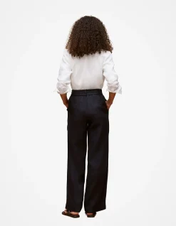 Linen Pintucked Pant
