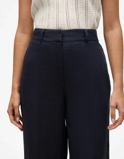 Linen Pintucked Pant