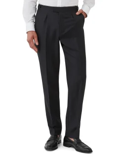 LINEN PLEAT TROUSER