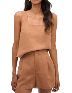 LINEN POCKET SHORT