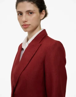 Linen Twill Single Breasted Blazer