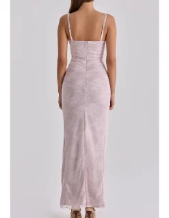 'LINI'LACE MESH MAXI DRESS