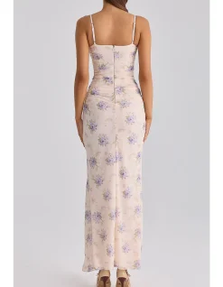 LINI'PEONY FLORAL PRINT MAXI DRESS