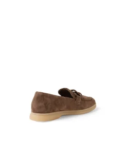 Linxy Braided Trim Chain Detail Loafers
