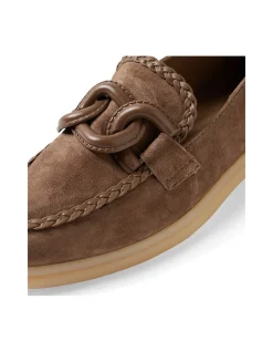 Linxy Braided Trim Chain Detail Loafers
