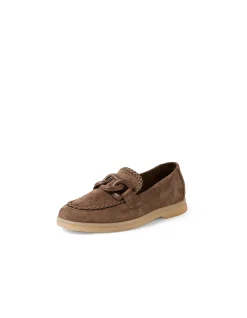 Linxy Braided Trim Chain Detail Loafers