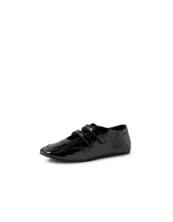 Lisarella Twin Strap Patent Leather Flats