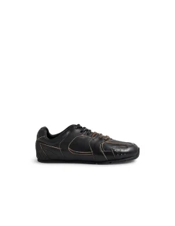 Lissel Contrast Stitch Leather Sneakers
