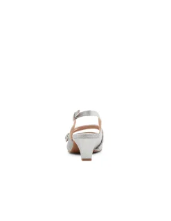 Lisshle2 Silver Suede Heels