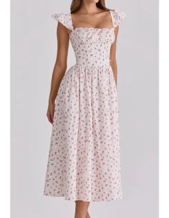 'LIVIA'DITSY FLORAL MIDI SUNDRESS