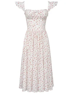 'LIVIA'DITSY FLORAL MIDI SUNDRESS