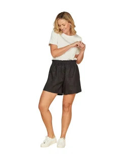 Lizey A-Line Linen Shorts