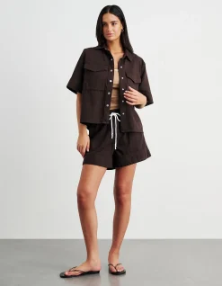 LOE DENIM PULL ON SHORT