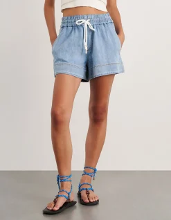 LOE DENIM PULL ON SHORT