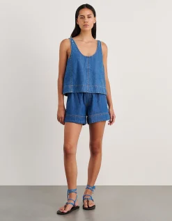 LOE DENIM PULL ON SHORT