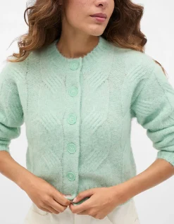 LOFTY OVERSIZED CABLE KNIT CARDIGAN