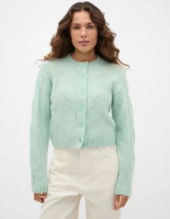 LOFTY OVERSIZED CABLE KNIT CARDIGAN