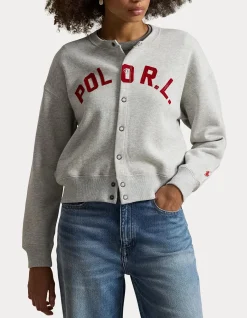 LOGO FLEECE CARDIGAN
