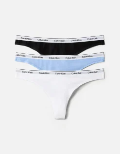 LOGO 3 PACK LOW RISE THONG