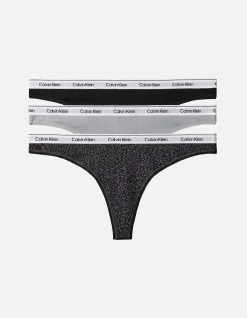 LOGO 3 PACK LOW RISE THONG