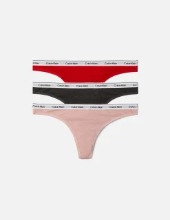 LOGO 3 PACK LOW RISE THONG