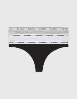 LOGO 3 PACK LOW RISE THONG
