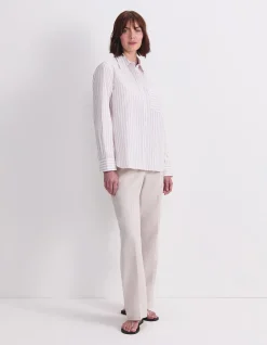 LOGO STRIPE POCKET SHIRT