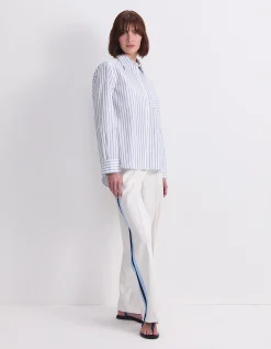 LOGO STRIPE POCKET SHIRT
