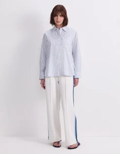 LOGO STRIPE POCKET SHIRT