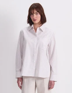 LOGO STRIPE POCKET SHIRT